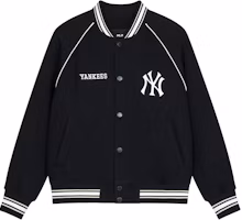 Order MLB SS24 New York Yankees Letter Print Baseball Jacket Unisex Black 3AJPV0841-50BKS