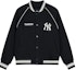 Order MLB SS24 ニューヨークヤンキース レタープリント ベースボールジャケット ユニセックス ブラック 3AJPV0841-50BKS