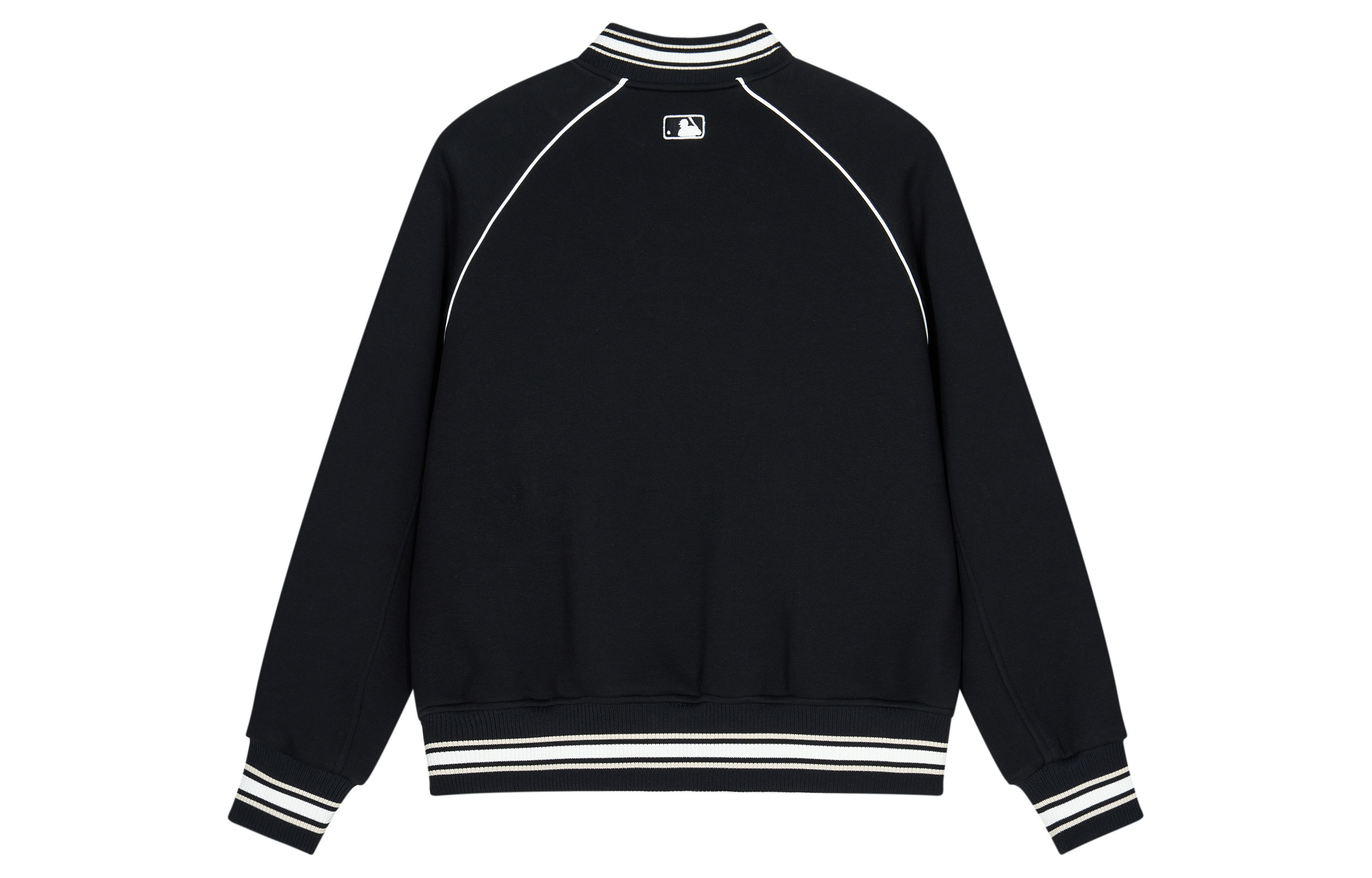 Lookbook MLB SS24 ニューヨークヤンキース レタープリント ベースボールジャケット ユニセックス ブラック 3AJPV0841-50BKS