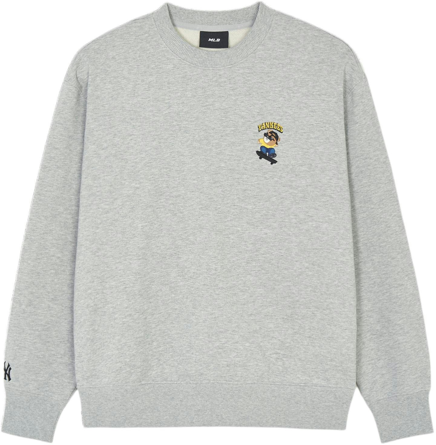 mlb-ss-24-new-york-yankees-logo-crewneck-sweatshirt-unisex-light-gray-3-amte-0241-50-mgd