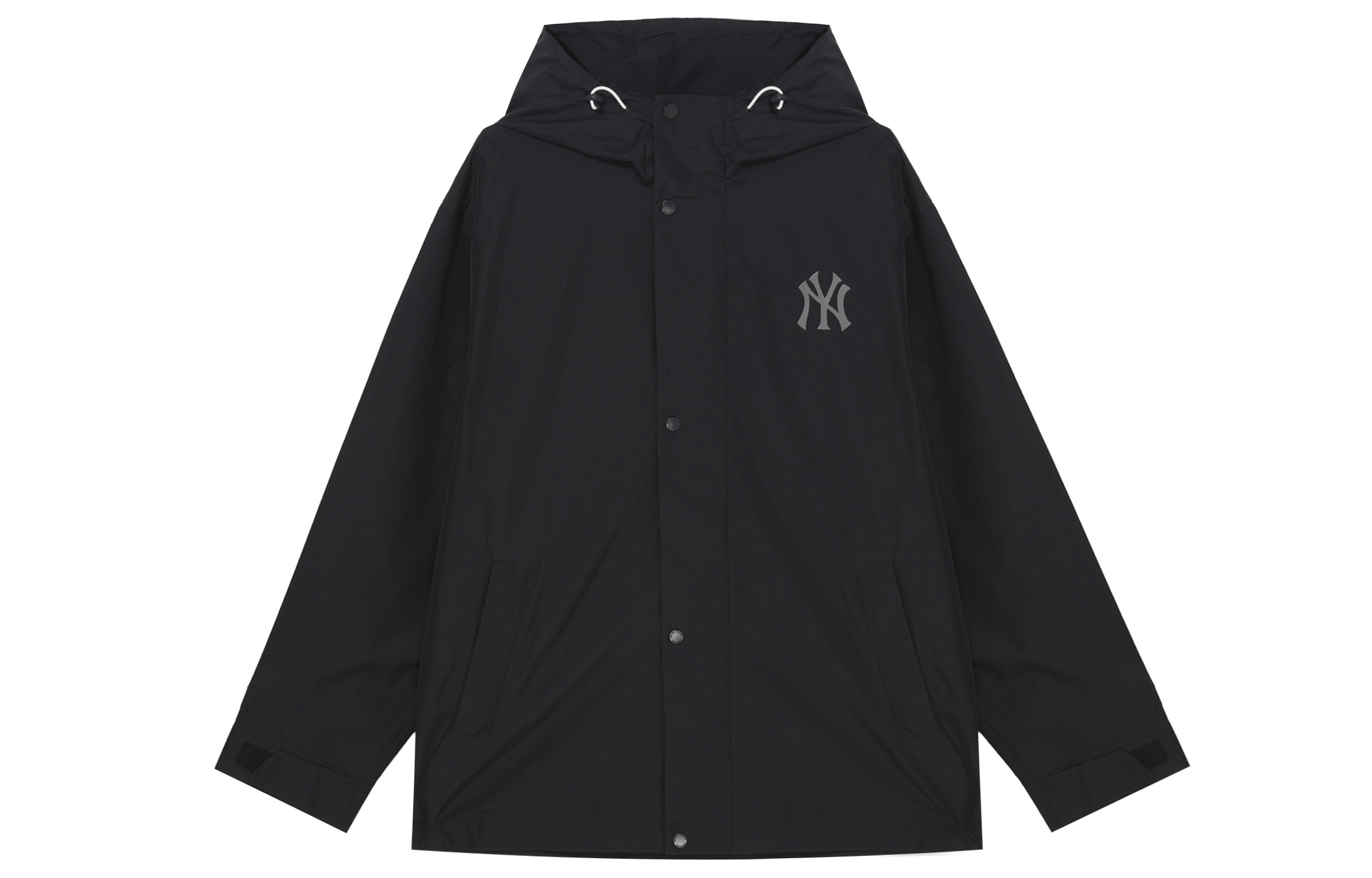 MLB SS24 New York Yankees Logo Hoodie Jacket Unisex Black 3AWJB0141-50BKS