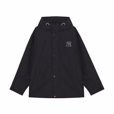 MLB SS24 New York Yankees Logo Hoodie Jacket Unisex Black 3AWJB0141-50BKS