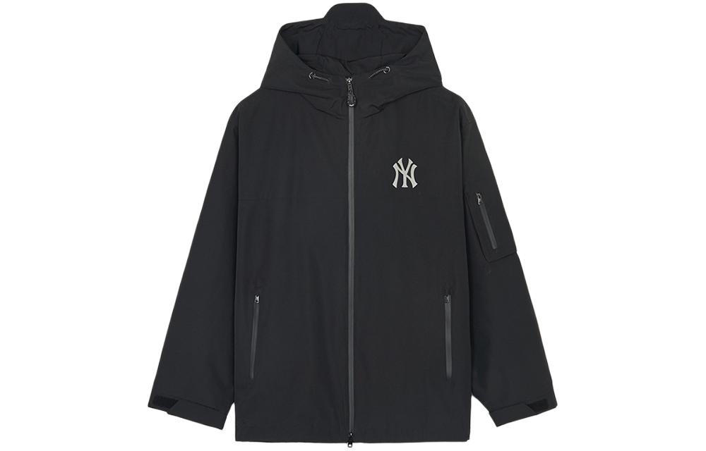 Lookbook MLB SS24 紐約洋基隊標誌連帽外套 男女款 黑色 3AWJB0341-50BKS