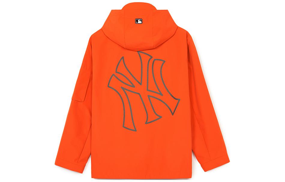 Lookbook MLB SS24 紐約洋基隊標誌連帽外套 男女款 - 深橘色 3AWJB0341-50ORD
