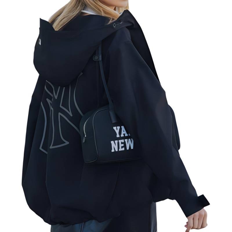 Purchase MLB SS24 紐約洋基隊標誌連帽外套 男女款 黑色 3AWJB0341-50BKS