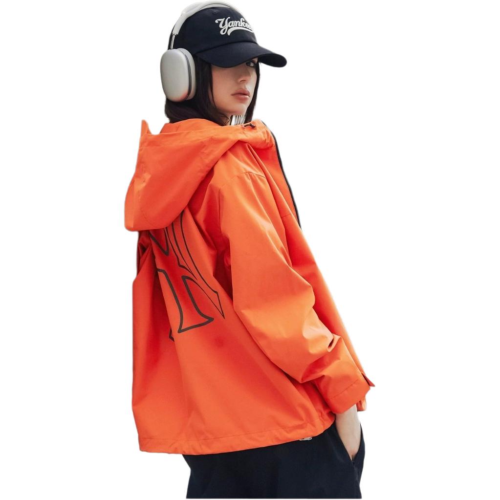 Purchase MLB SS24 紐約洋基隊標誌連帽外套 男女款 - 深橘色 3AWJB0341-50ORD