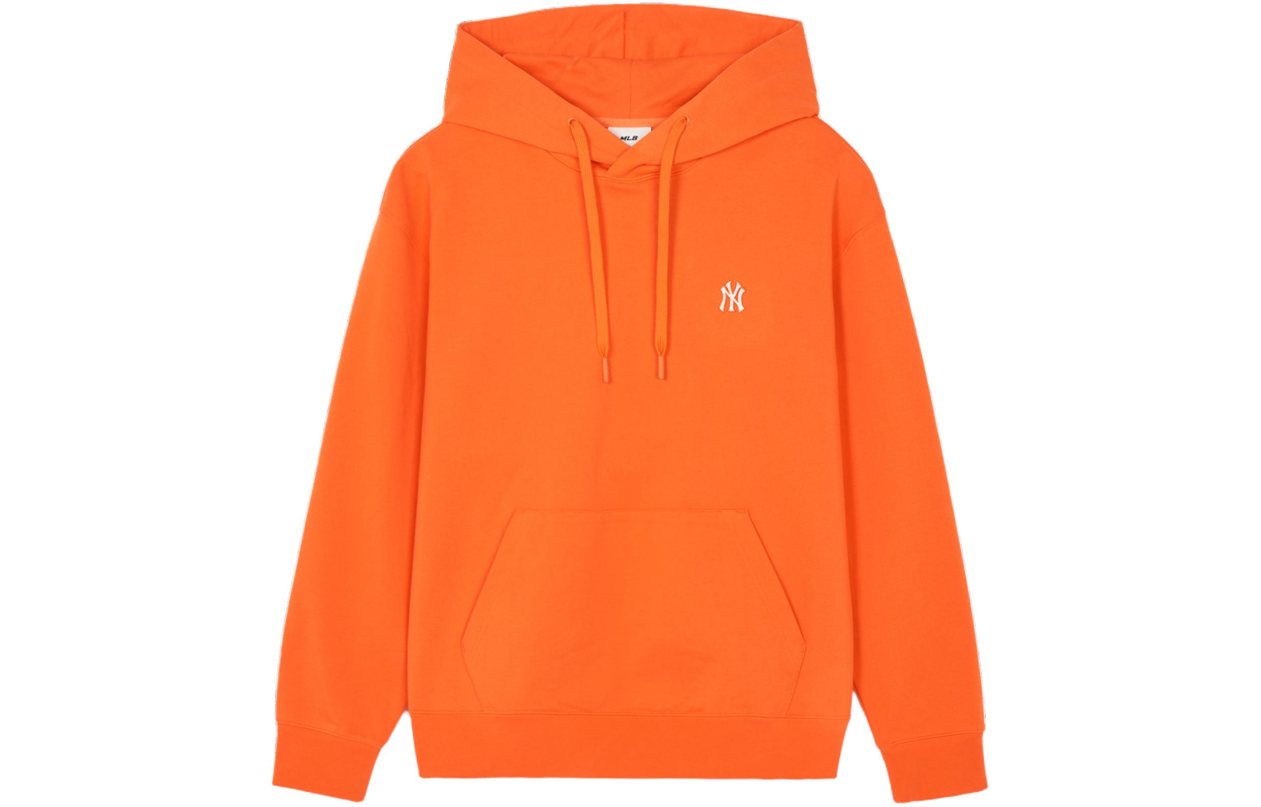 MLB SS24 New York Yankees Logo Loose Hoodie Unisex - Orange 3AHDB0141-50ORD