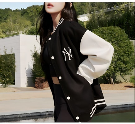 MLB SS24 ニューヨーク・ヤンキース ロゴ パッチ ベースボールジャケット ユニセックス ブラック. 3AJPV0541-50BKS Purchase MLB SS24 ニューヨーク・ヤンキース ロゴ パッチ ベースボールジャケット ユニセックス ブラック. 3AJPV0541-50BKS