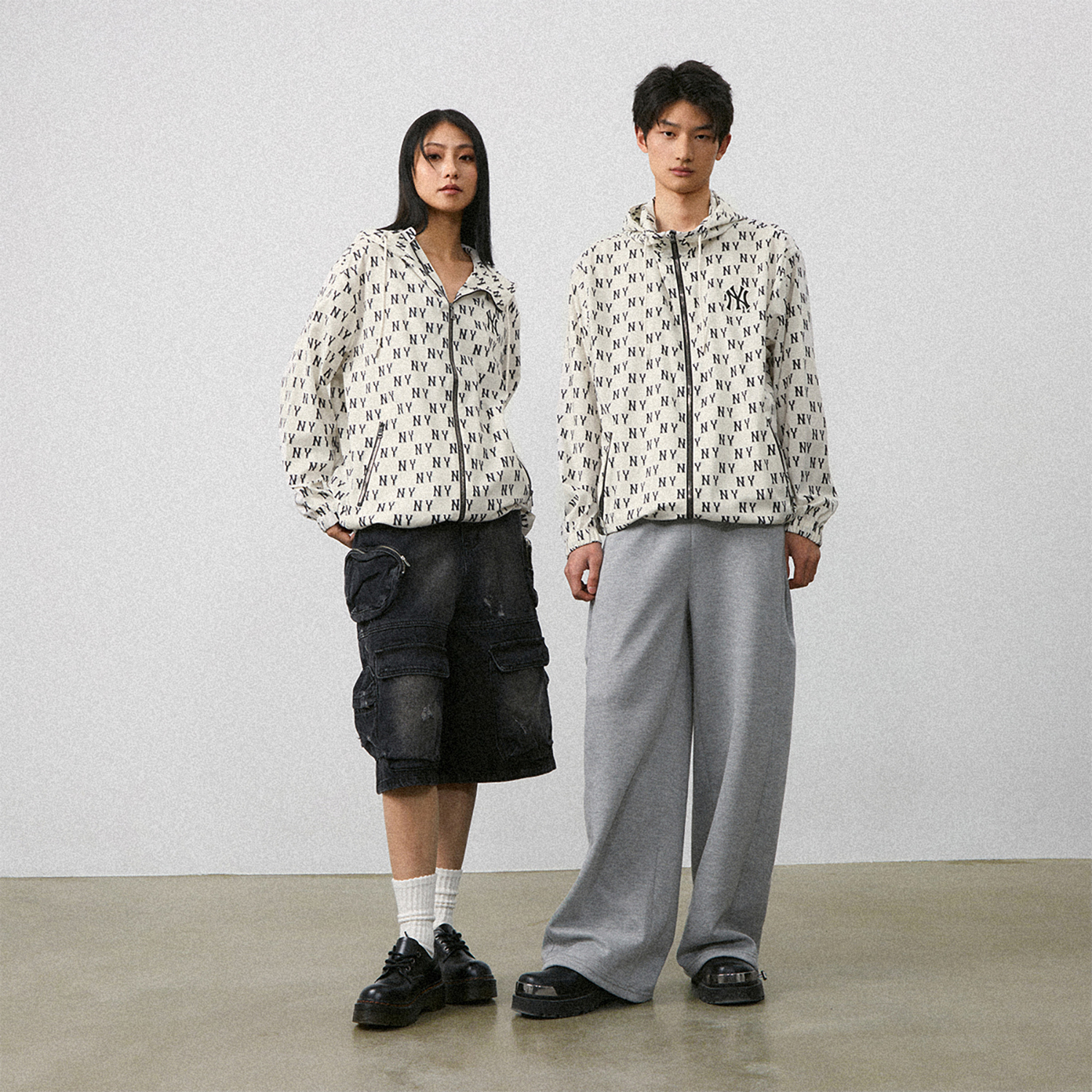 MLB SS24 New York Yankees Monogram Hoodie Jacket Unisex White Spring/Fall 3AWJM0143-50CRS 圖 7