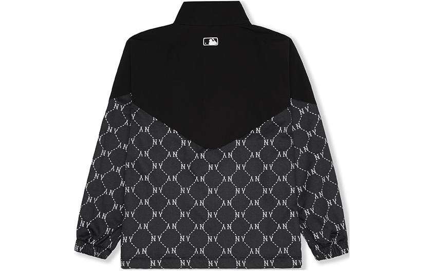 Lookbook MLB SS24 New York Yankees Monogram Zip-Up Long Sleeve Jacket Unisex Black 3AWJM0341-50BKS