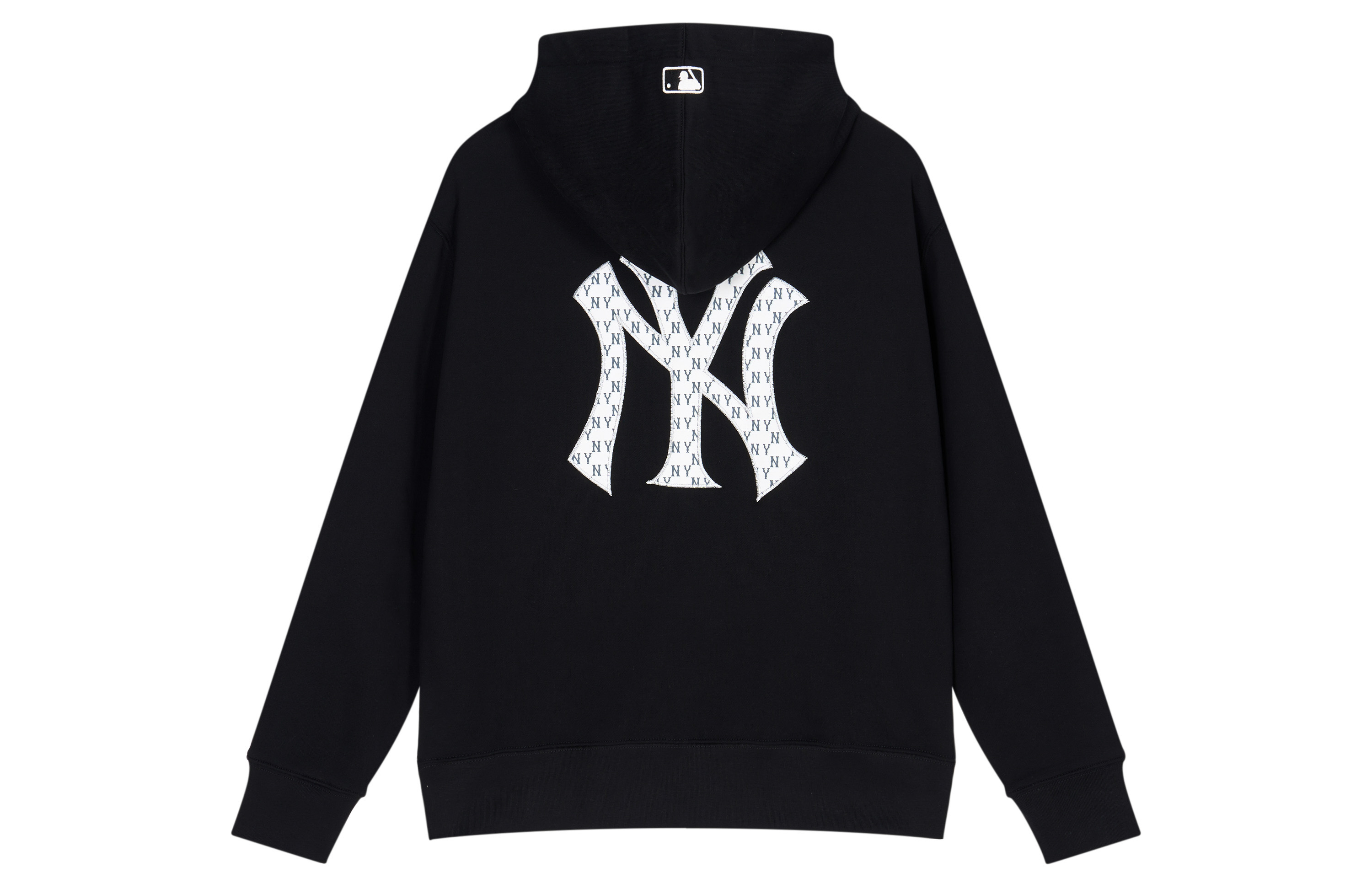 MLB SS24 New York Yankees Retro Logo Hoodie Black Unisex Early Spring Fashion 3AHDM0141-50BKS