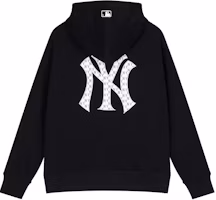 Order MLB SS24 紐約洋基復古標誌連帽衫 黑色 男女春季早春時尚 3AHDM0141-50BKS