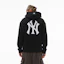 Shop MLB SS24 紐約洋基復古標誌連帽衫 黑色 男女春季早春時尚 3AHDM0141-50BKS