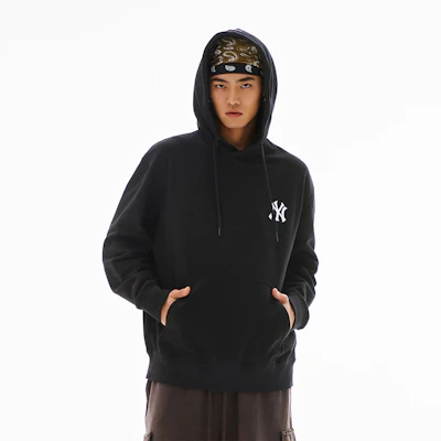 MLB SS24 紐約洋基復古標誌連帽衫 黑色 男女春季早春時尚 3AHDM0141-50BKS Purchase MLB SS24 紐約洋基復古標誌連帽衫 黑色 男女春季早春時尚 3AHDM0141-50BKS