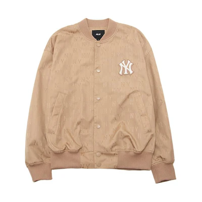MLB SS24 New York Yankees Retro Monogram Button-Up Baseball Jacket Unisex Brown 3AJPM0541-50SAD