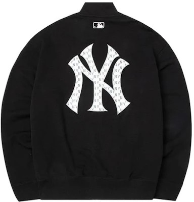 MLB SS24 New York Yankees Retro Monogram Stand Collar Jacket Unisex Black 3ATRM0441-50BKS Lookbook MLB SS24 New York Yankees Retro Monogram Stand Collar Jacket Unisex Black 3ATRM0441-50BKS