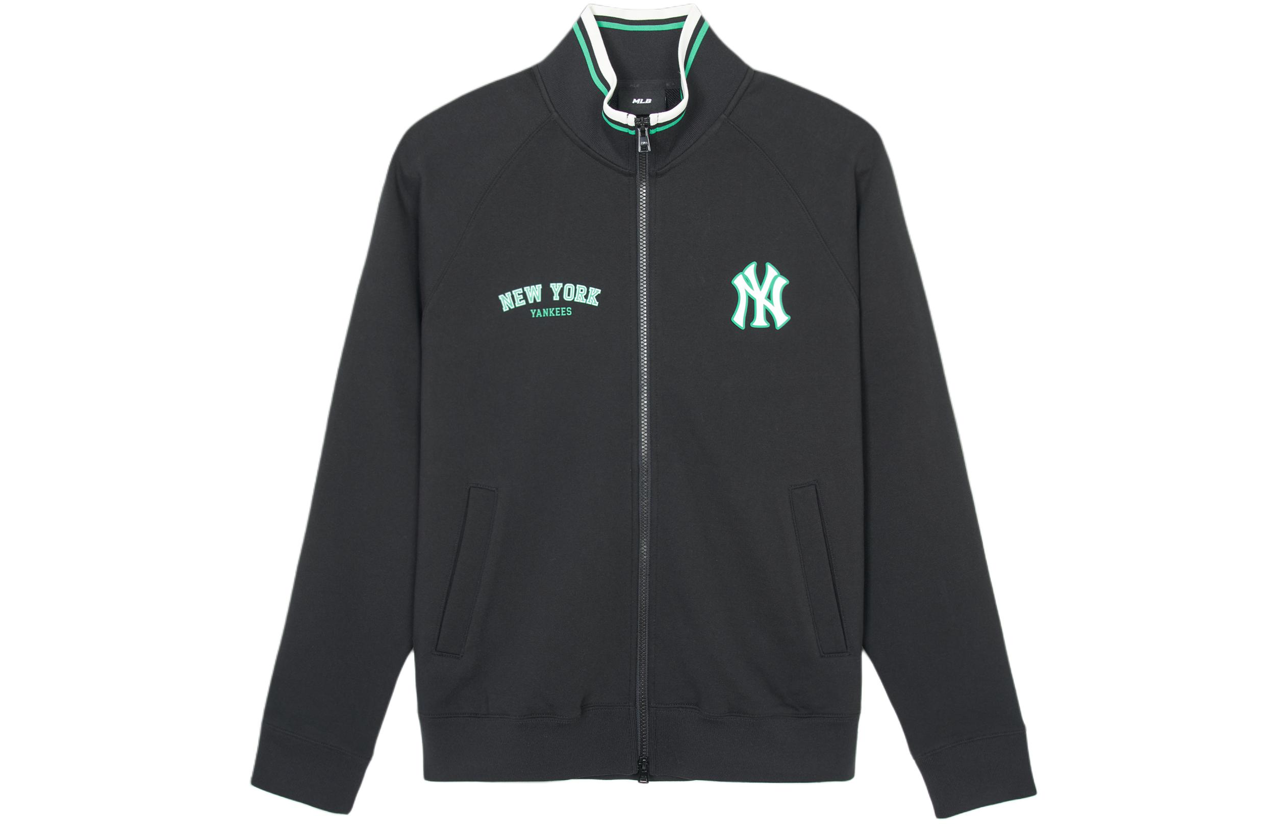 MLB SS24 New York Yankees Workwear Logo Zip Jacket Unisex Black 3ATRV0241-50BKS