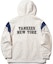 Lookbook MLB SS24 Hoodie Patchwork Logo NY Yankees Unisex Warna Cream. 3AWJV0343-50CRS