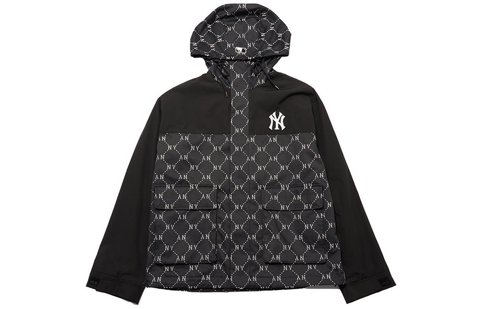 MLB SS24 NY Yankees Monogram Hoodie Jacket Unisex Black - Spring Autumn Wear 3AWJM0241-50BKS 圖 2