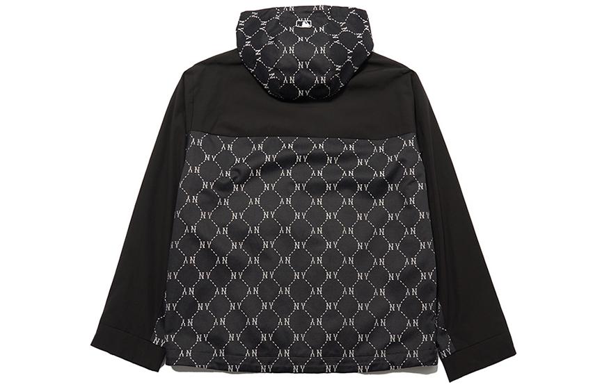 MLB SS24 NY Yankees Monogram Hoodie Jacket Unisex Black - Spring Autumn Wear 3AWJM0241-50BKS 圖 3
