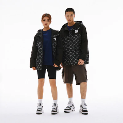 MLB SS24 紐約洋基滿版連帽外套 男女黑色 - 春秋季著用 3AWJM0241-50BKS Cheap MLB SS24 紐約洋基滿版連帽外套 男女黑色 - 春秋季著用 3AWJM0241-50BKS