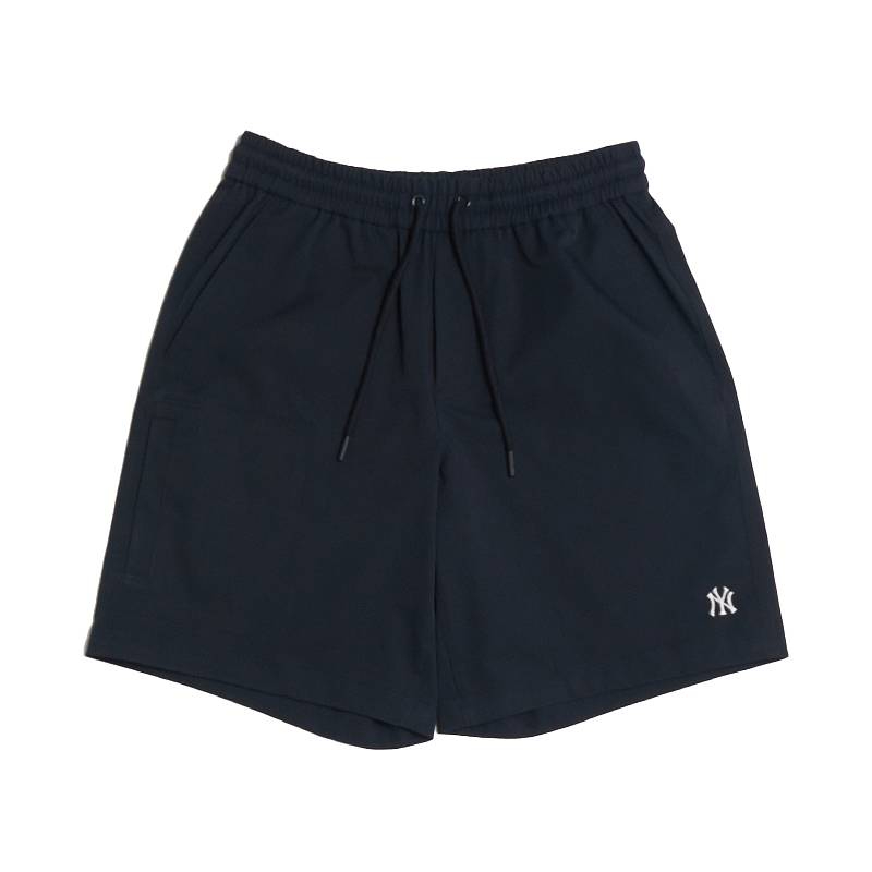 MLB SS26 Waterproof Relaxed Fit Elastic Waist Woven Shorts Unisex 3ASMB0263-50BKS