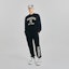 Lookbook MLB Starry Reflective Sweatshirt & Jogger Unisex Hitam. 3AMTV0134-50BKS