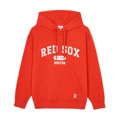MLB Street Style Boston Red Sox Hoodie Embroidered Logo Unisex Red Pullover 3AHDV0141-43RDS
