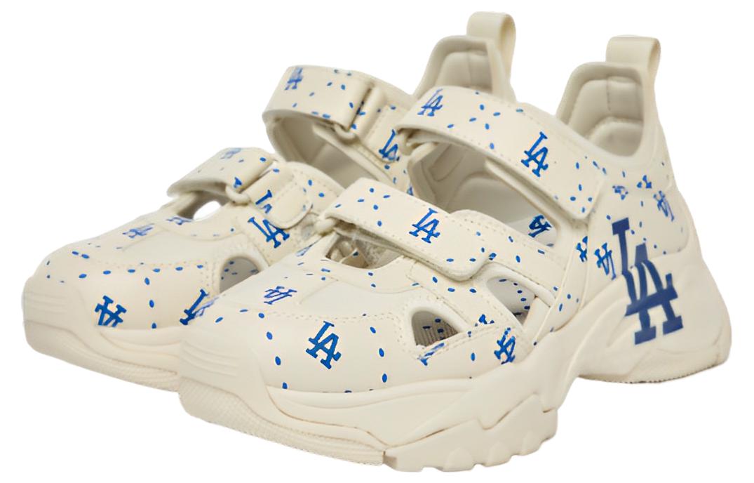 MLB Street Style Logo Sports Sandal 'Beige Blue' 圖 3
