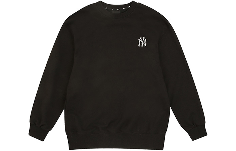 MLB Swarovski NY Logo Black Long-Sleeve Sweatshirt Unisex 31MTM3941-50L 圖 2