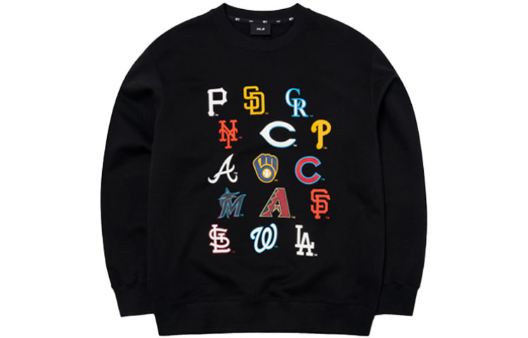 MLB Teams Logo Crewneck Long Sleeve Sweatshirt Unisex 3AMTW0114-00BKS