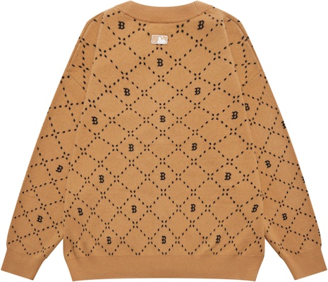 MLB 復古紋理寬鬆長袖針織衫 中性款 - 淺駝米色 3AKCM0134-43CAL Lookbook MLB 復古紋理寬鬆長袖針織衫 中性款 - 淺駝米色 3AKCM0134-43CAL