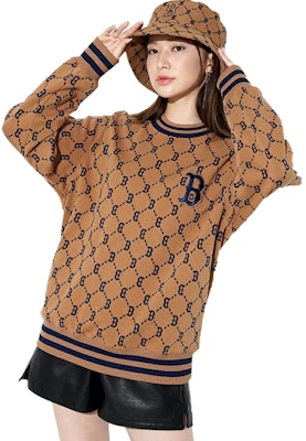 MLB 男女復古圖案印花圓領長袖上衣 Sweatshirt 3AMTM0724 1