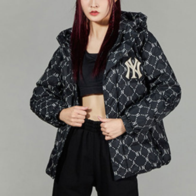 Details for MLB 男女同款黑色连帽短款羽绒外套防风冬季夹克. 3ADJM0316-50BKS