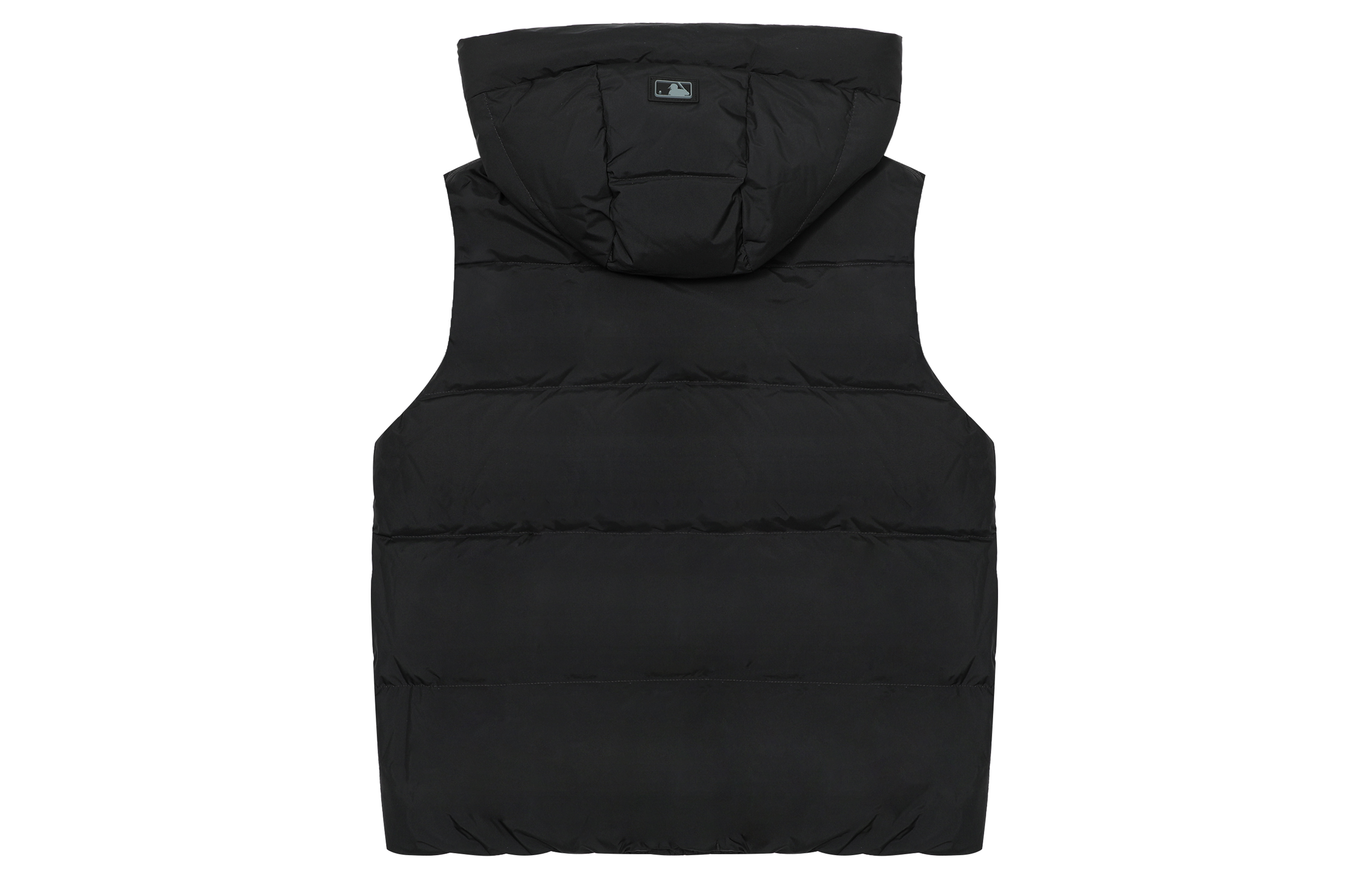 Lookbook MLB Unisex Black Puffer Down Jacket with Hoodie - Windproof & Casual. 3ADVB0126-50BKS