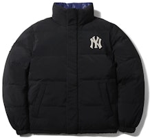 MLB Unisex Black Reversible Shiny Puffer Down Jacket Winter Short Length 31DJ02061-50L MLB Unisex Black Reversible Shiny Puffer Down Jacket Winter Short Length 31DJ02061-50L