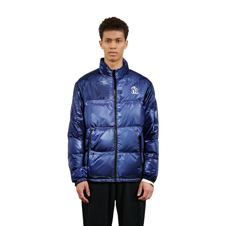 Details for MLB 유니섹스 블랙 리버시블 샤이니 숏 푸퍼 다운 재킷 겨울용 31DJ02061-50L