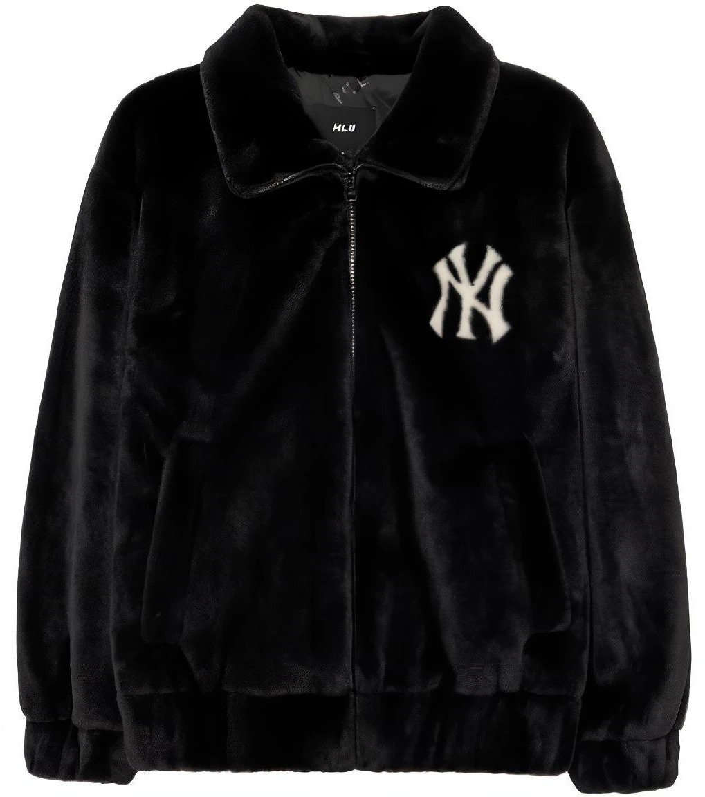 mlb-unisex-black-solid-letter-print-zip-collar-slim-fit-long-sleeve-jacket-3-afdv-0236-50-bks