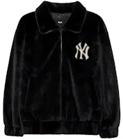 MLB Unisex Black Solid Letter Print Zip Collar Slim Fit Long Sleeve Jacket 3AFDV0236-50BKS MLB Unisex Black Solid Letter Print Zip Collar Slim Fit Long Sleeve Jacket 3AFDV0236-50BKS