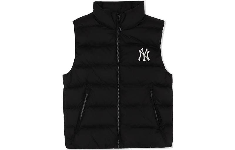 MLB Unisex Black Windproof Warm Puffer Vest for Casual Wear 3ADVB0226