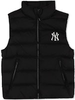 MLB Unisex Black Windproof Warm Puffer Vest for Casual Wear 3ADVB0226 MLB Unisex Black Windproof Warm Puffer Vest for Casual Wear 3ADVB0226