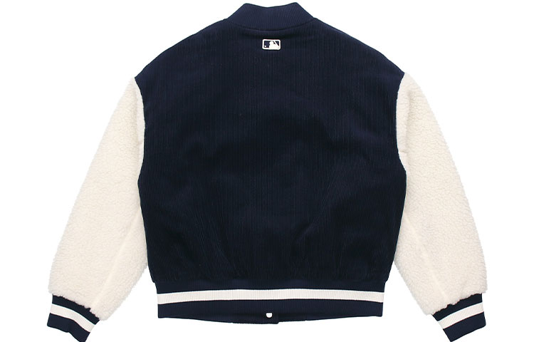 MLB Unisex Corduroy Baseball Jacket in Navy Blue 31JPF6061-50N 圖 3