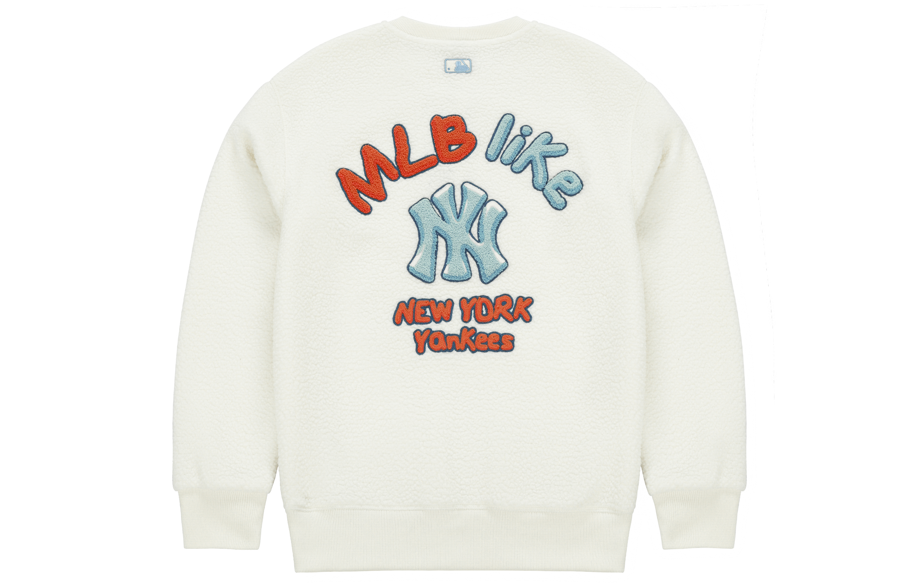 MLB Unisex Cream Fleece Lined Crewneck Sweatshirt 3AMTF5316-50CRS