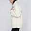 Cheap MLB Unisex Cream Sherpa Jacket with Solid Logo Print. 3AJPF0216-50CRS