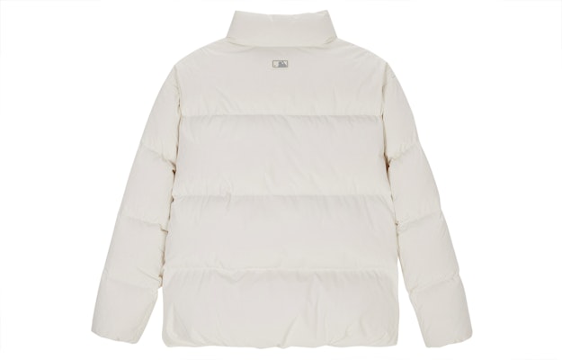 MLB 男女米白色純色LOGO拉鍊羽絨外套 3ADJB0336-50CRS Lookbook MLB 男女米白色純色LOGO拉鍊羽絨外套 3ADJB0336-50CRS