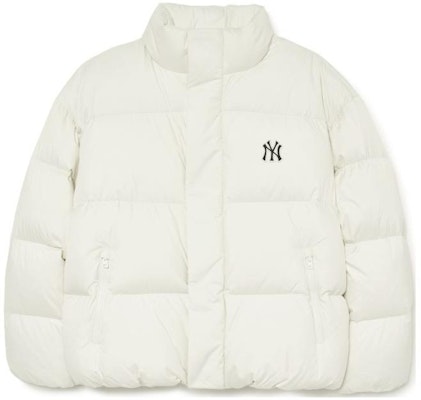 Chaqueta Puffer Cálida Unisex MLB Crema con Cuello Alto. 3ADJB0736-50CRS Order Chaqueta Puffer Cálida Unisex MLB Crema con Cuello Alto. 3ADJB0736-50CRS
