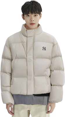Chaqueta Puffer Cálida Unisex MLB Crema con Cuello Alto. 3ADJB0736-50CRS Sizing Chaqueta Puffer Cálida Unisex MLB Crema con Cuello Alto. 3ADJB0736-50CRS