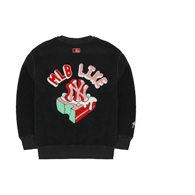 MLB Unisex Fleece Crewneck Sweatshirt Black 3AMTL0326-50BKS