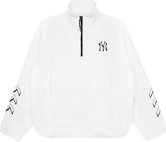 Order MLB Unisex Half-Zip Baseball Track Jacket White Long Sleeve 31JPU6131-50W