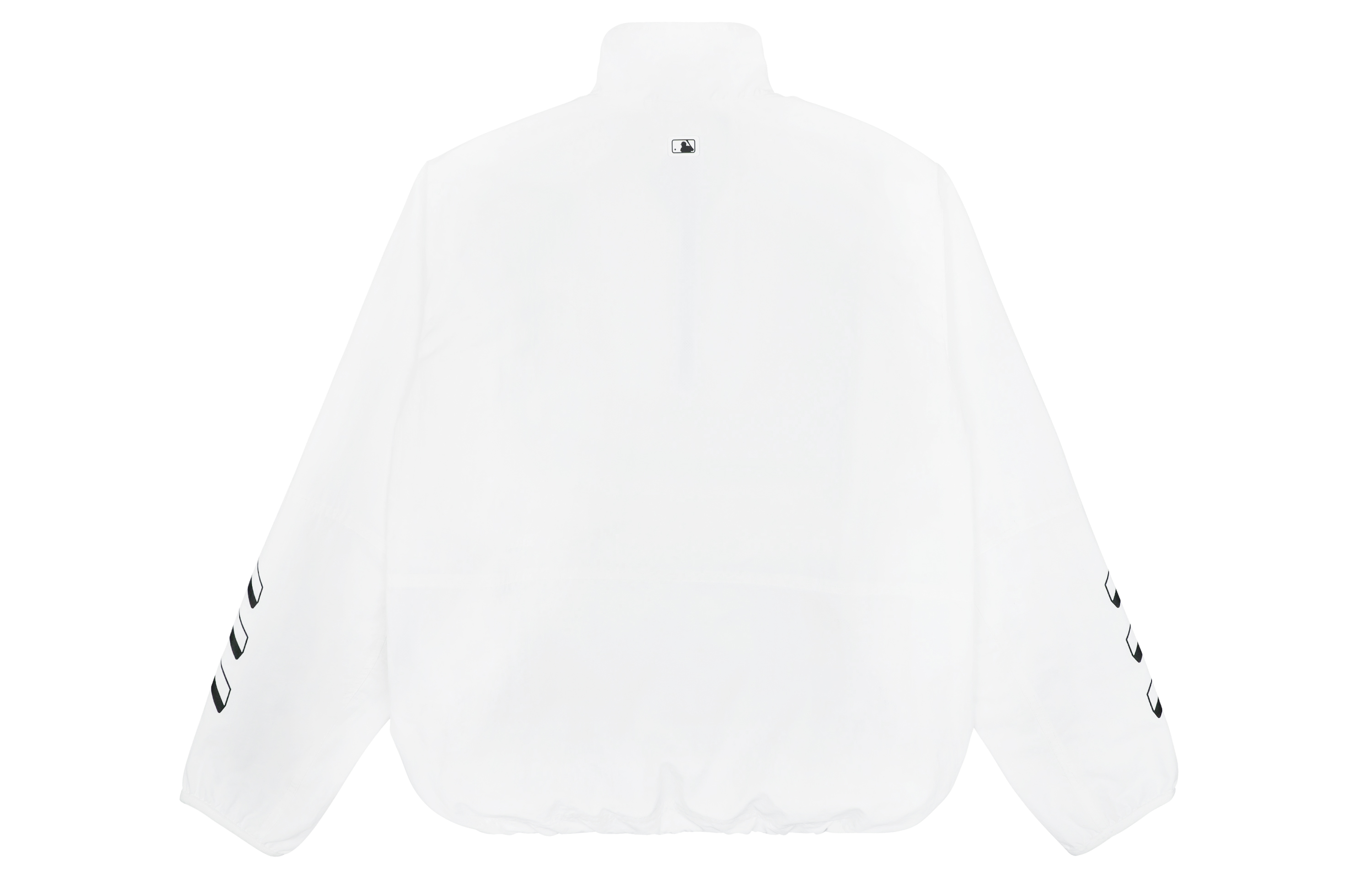 Lookbook MLB Unisex Half-Zip Baseball Track Jacket White Long Sleeve 31JPU6131-50W